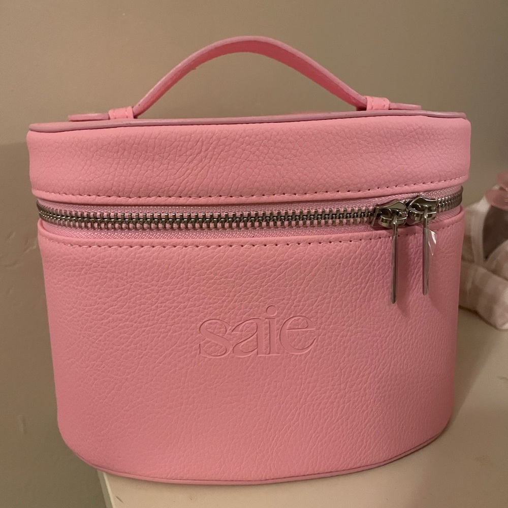 Saie Pink Makeup Bag